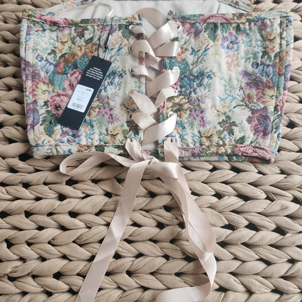 Fashion Nova Multicolor Floral Bustier - Picture 3 of 3